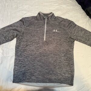 Under Armour ColdGear Gray and White Pullover